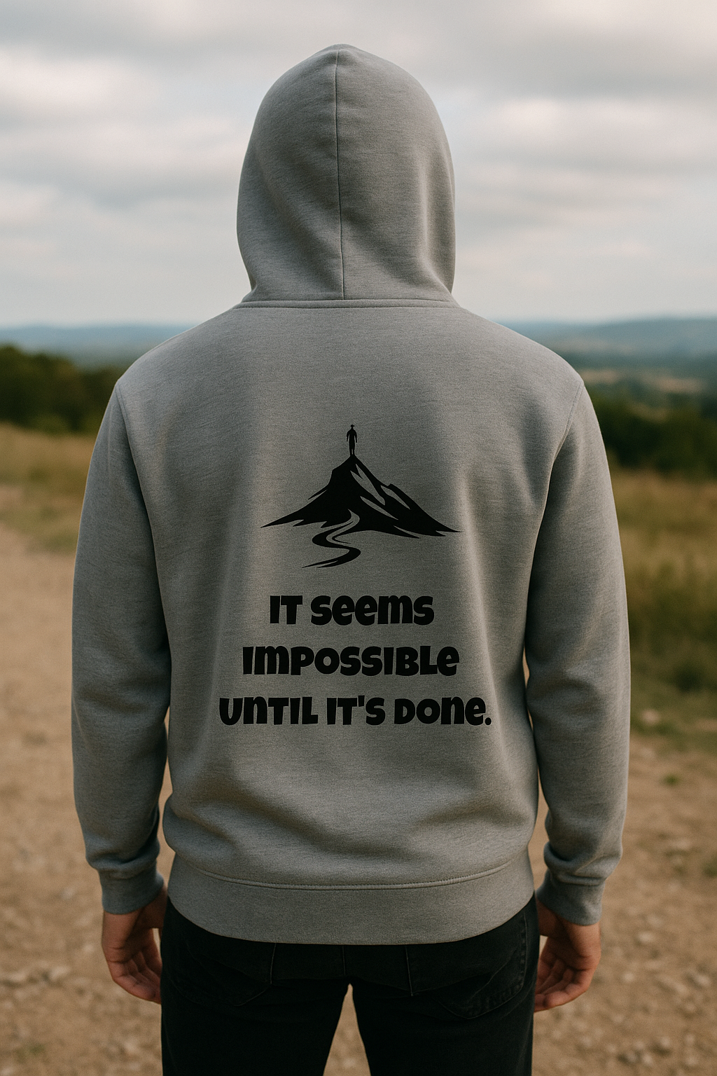 VYBE sweat (gray) "It seems until it's done"