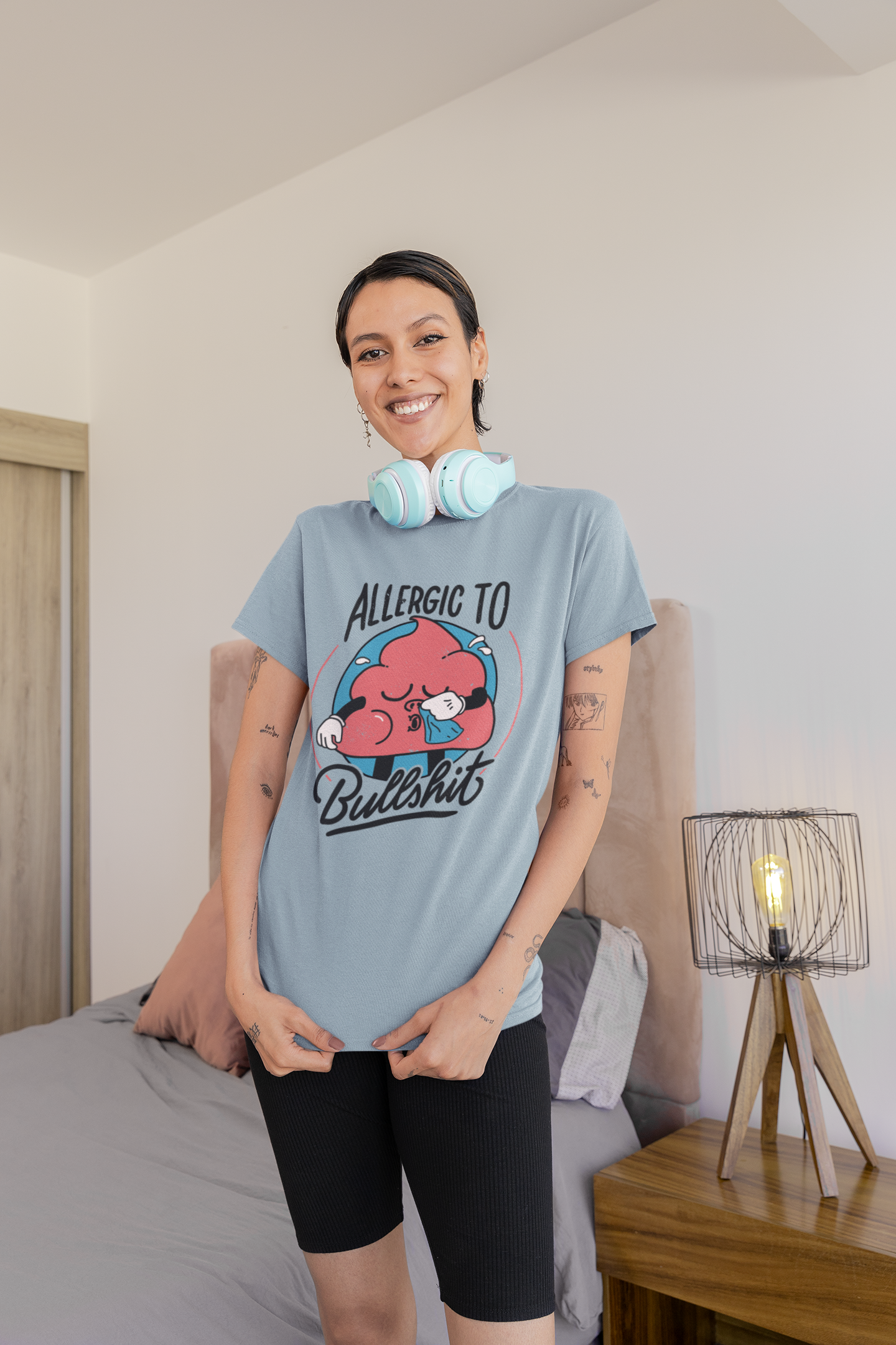 ALLERGIC TO BULLSHIT Regular Tee - VYBE