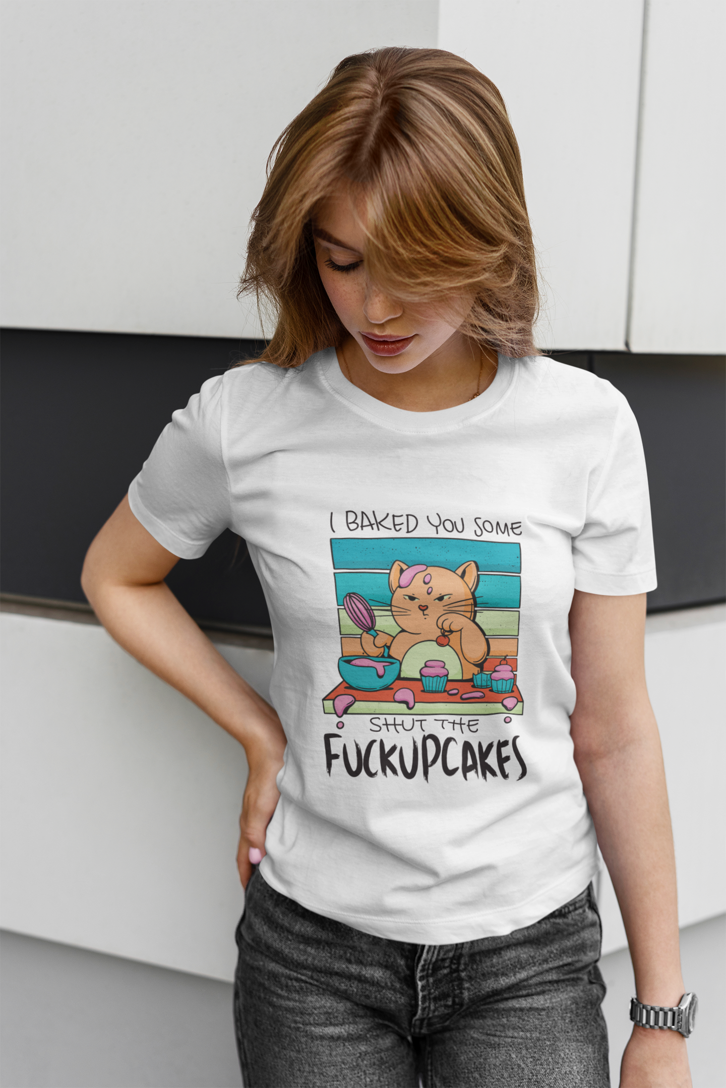 SHUT THE FUCKUPCAKES Regular Tee - VYBE