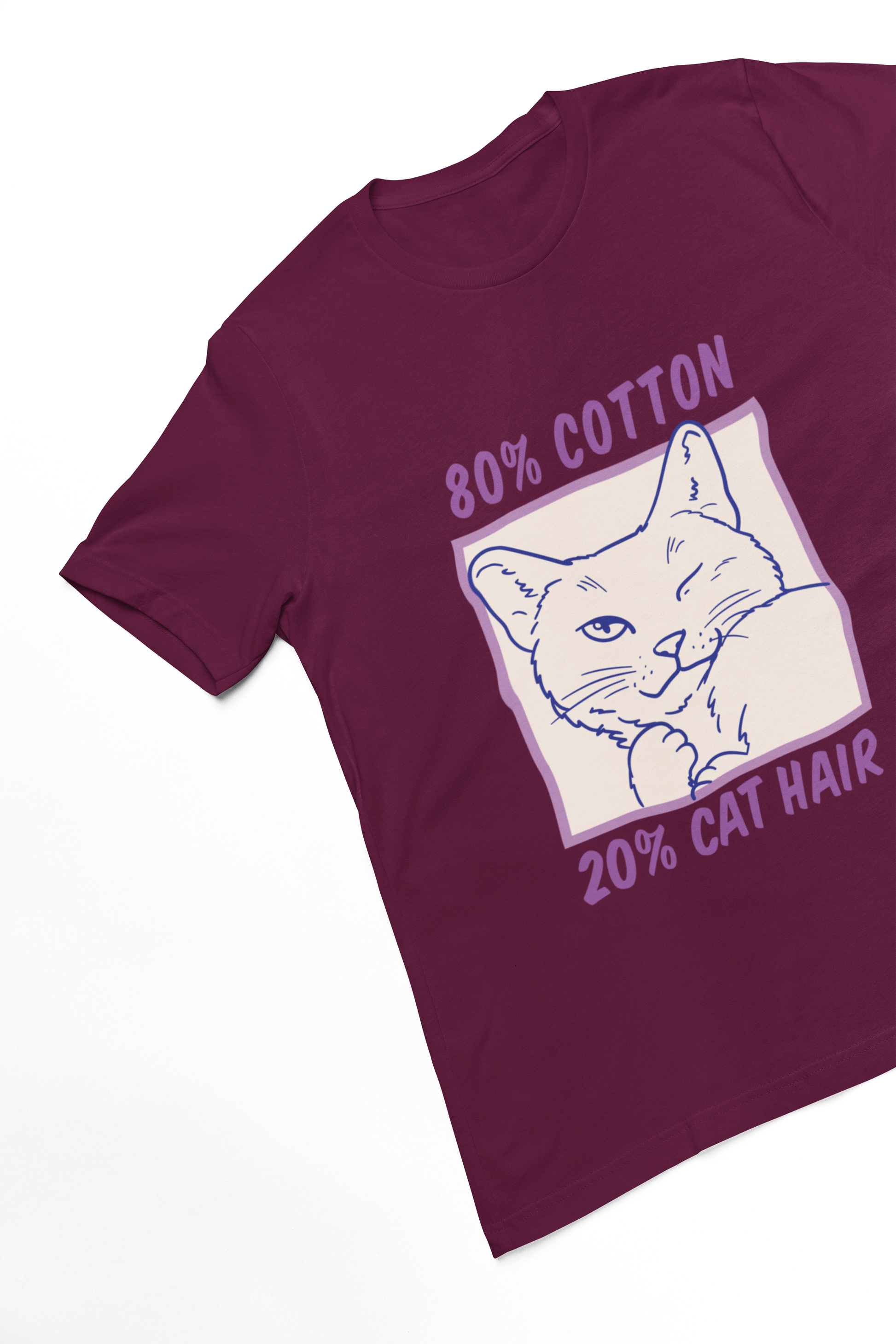 COTTON & CAT HAIR Regular Tee - VYBE