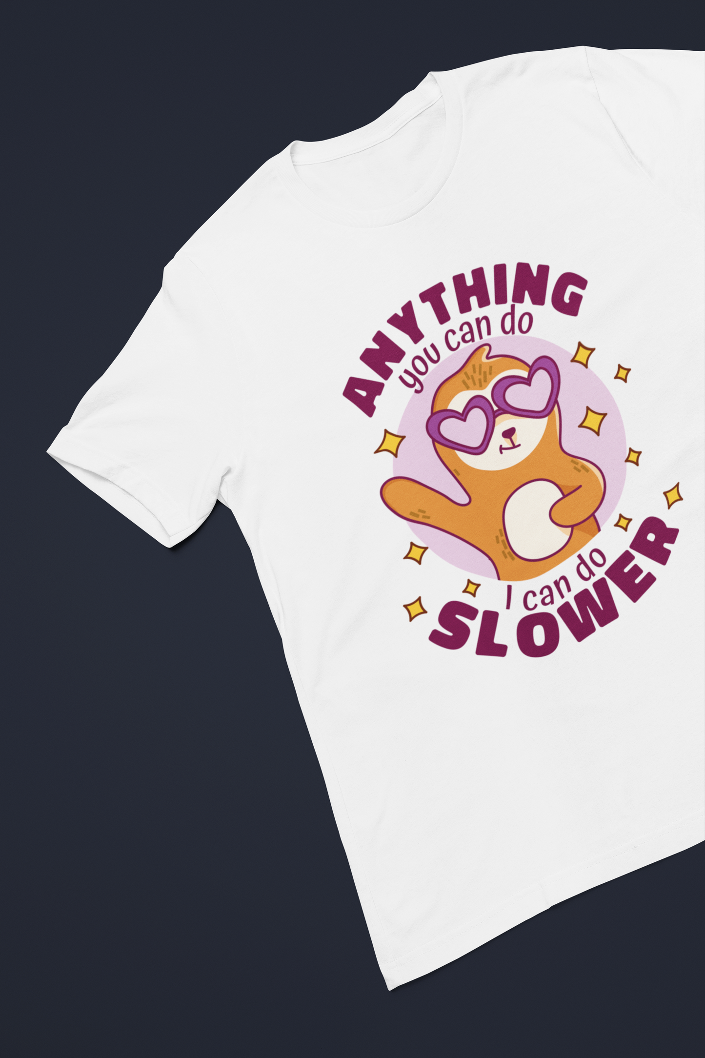 SLOWER SLOTH Regular Tee - VYBE