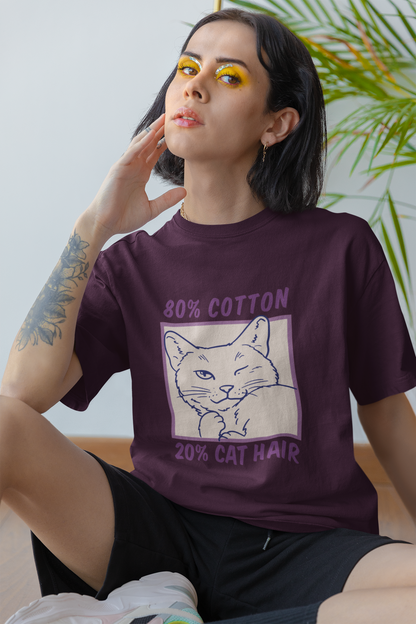 COTTON & CAT HAIR Regular Tee - VYBE